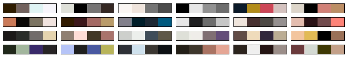 MicroGPT vanilla palettes