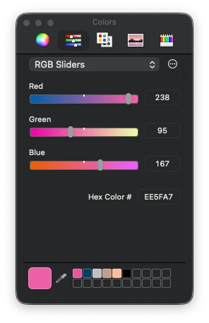 RGB selector