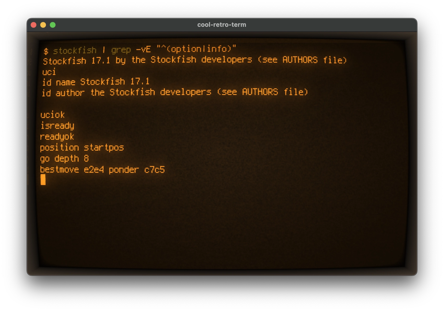 Stockfish CLI Screenshot